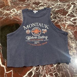 Garage Montauk Graphic Crop Top